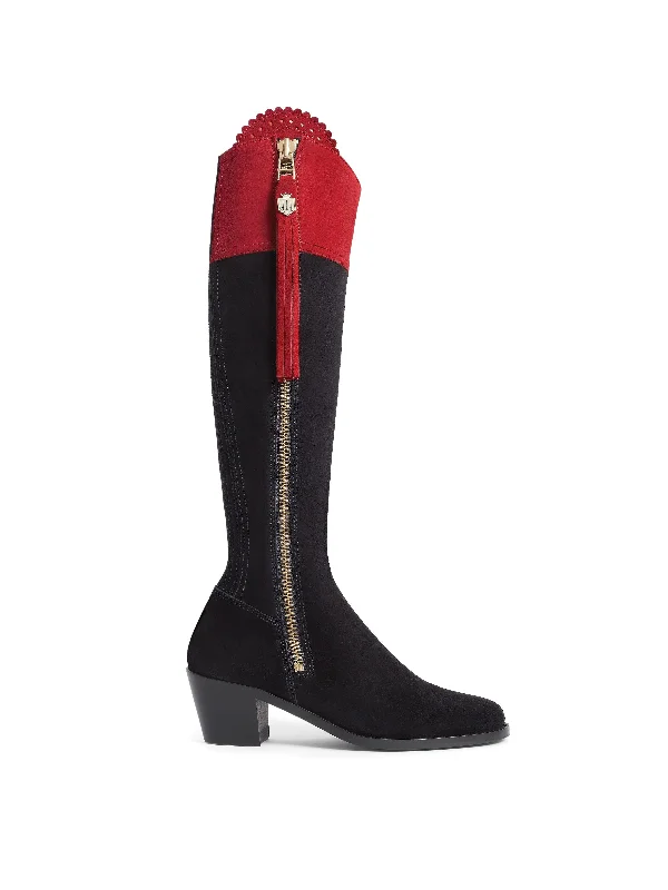 Personalized Design Heeled Regina (Narrow Fit) - British Equestrian Red & Navy