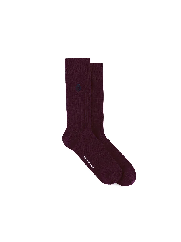 Cool Style Signature Men's Socks - Plum
