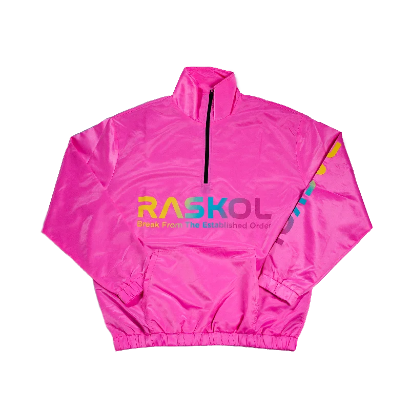 Classic Choice RASKOL Athletic Windbreaker Jacket (Neon Pink)