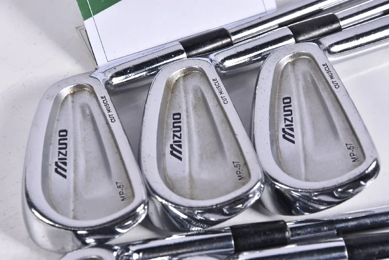 Bottom And Versatile Mizuno MP-57 Irons / 4-PW / Stiff Flex Project X Rifle Shafts