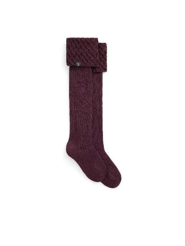 Comfortable Mind Explorer Merino Socks - Plum