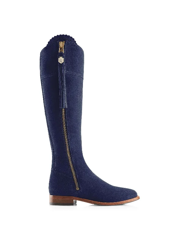 Luxury Fashion Regina (Sporting Fit) - Ink Suede