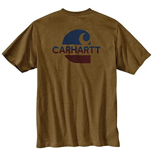 End Of The Year Carhartt 105710 Men's Loose Fit Heavyweight Short-Sleeve Pocket C Graphic T-Shi - X-Large Tall - Oiled Walnut Heather End Of The Year Carhartt 105710 Men's Loose Fit Heavyweight Short-Sleeve Pocket C Graphic T-Shi - X-Large Tall - Oiled Walnut Heather