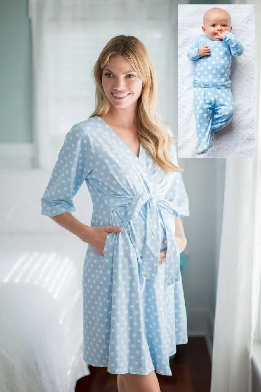 Stylish Comfort Nicole Robe & Newborn Kimono Set