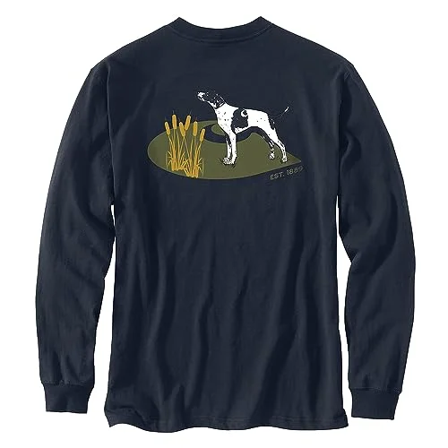 Multifunctional Style Carhartt 106038 Men's Loose Fit Heavyweight Long Sleeve Pocket Dog Graphic T-Shirt Multifunctional Style Carhartt 106038 Men's Loose Fit Heavyweight Long Sleeve Pocket Dog Graphic T-Shirt