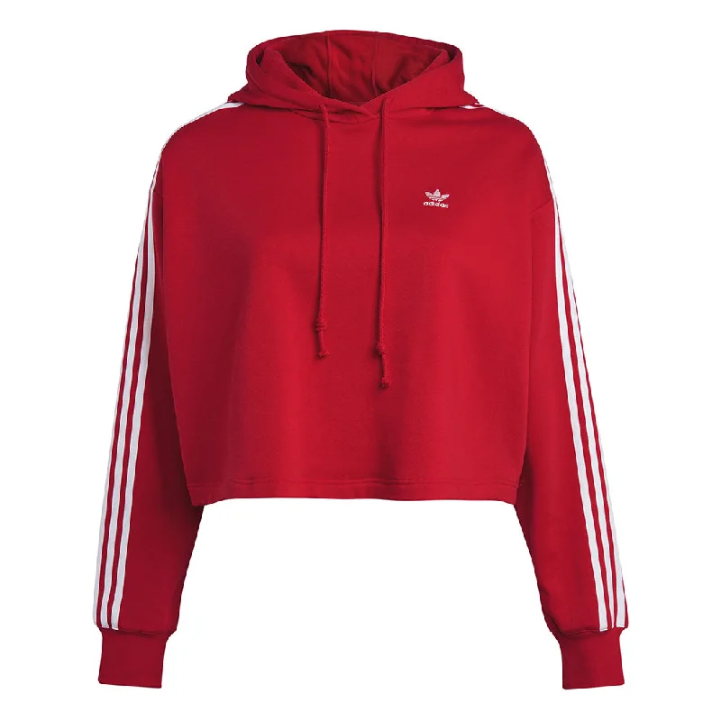 Lazy Home adidas - Women's Adicolor Crop Hoodie (Plus Size) (HY8302)