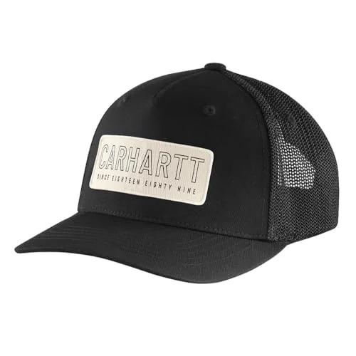 Fashion Concept Carhartt 106130 Men's Rugged Flex Canvas Mesh-Back 1889 Patch Cap