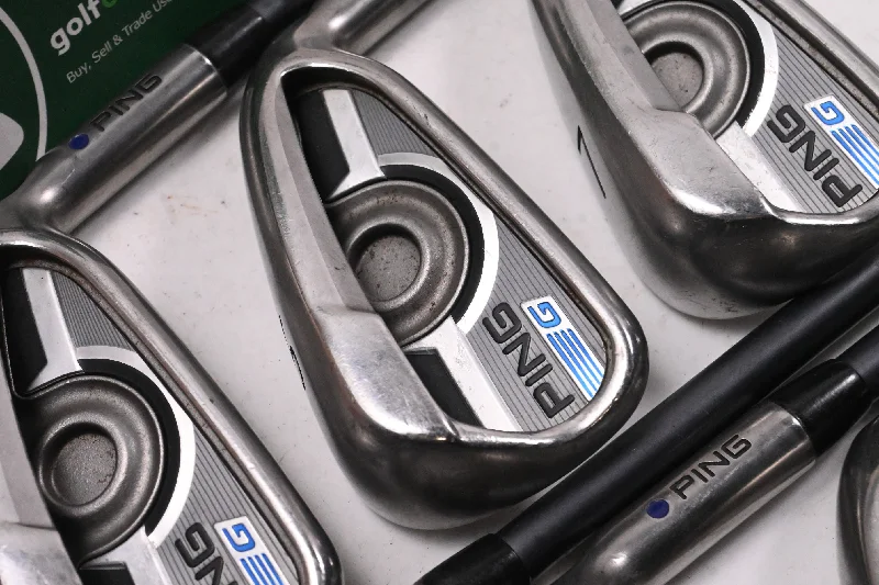 Sports Style Ping G Series Irons / 5-PW+SW / Blue Dot / Senior Flex Ping CFS 65 Shafts