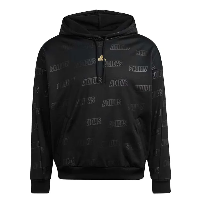 Relaxed Tops adidas - Women's Embossed Monogram Fleece Hoodie (IM2586)