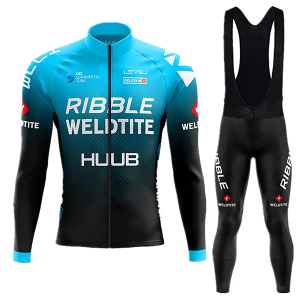 Mid-length Style Autumn Cycling Jersey Set Long Sleeve Kit 2023 New HUUB Cycling Clothing Sports breathable Men Road Bike Suit MTB Pants Wear Mid-length Style Autumn Cycling Jersey Set Long Sleeve Kit 2023 New HUUB Cycling Clothing Sports breathable Men Road Bike Suit MTB Pants Wear