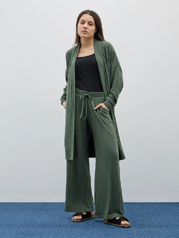 Wunderlove Olive High-Rise Lounge Pants