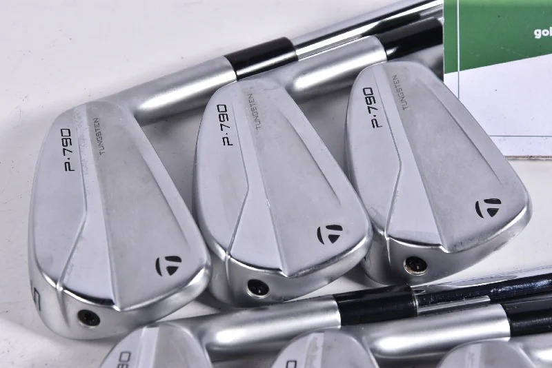Noble And Elegant Taylormade P790 2021 Irons / 5-PW / Regular Flex Dynamic Gold R300 Steel Shafts Noble And Elegant Taylormade P790 2021 Irons / 5-PW / Regular Flex Dynamic Gold R300 Steel Shafts