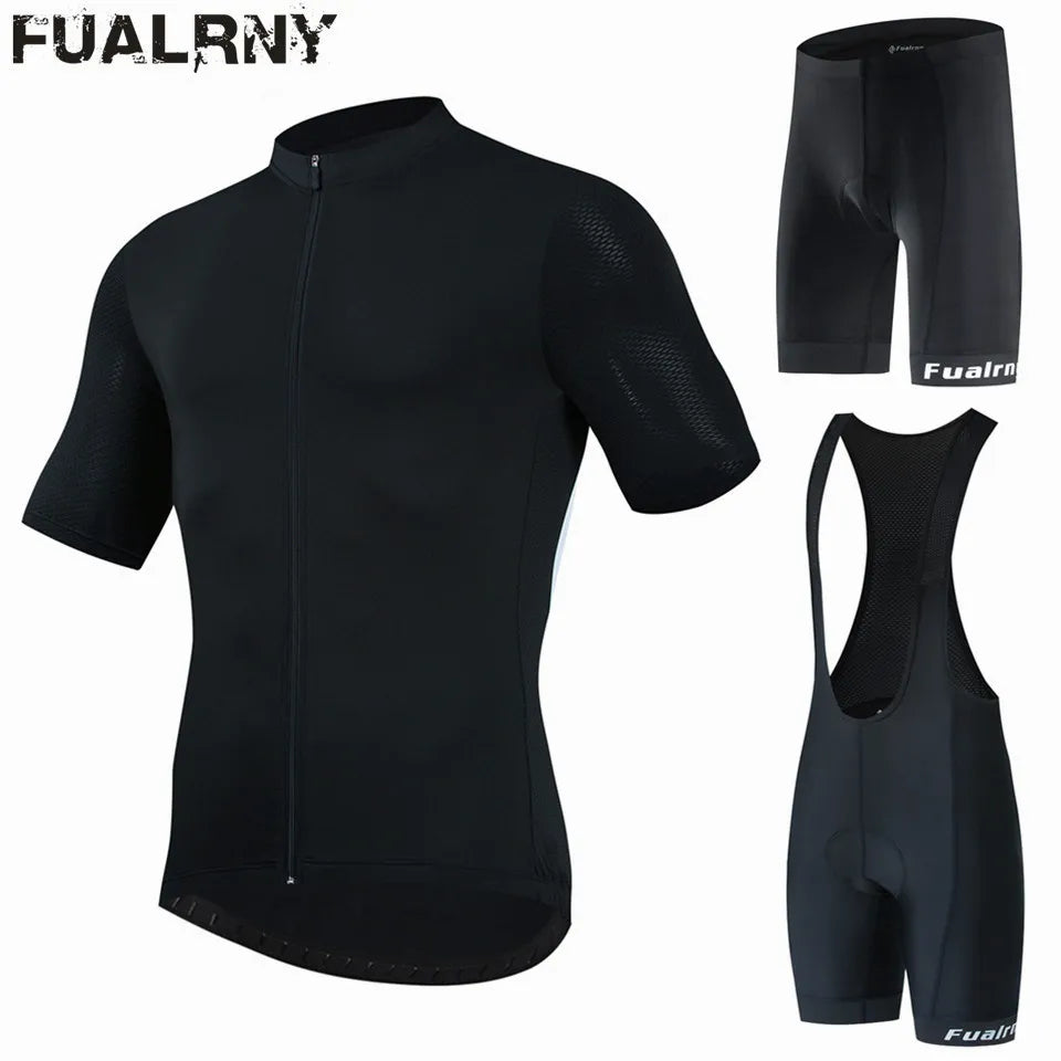 Stretch Design FUALRNY Cycling Jersey Set Men Summer Outdoor Sport Cycling Clothing Quick Dry Bike Clothes Breathable MTB Bicycle Cycling Suit Stretch Design FUALRNY Cycling Jersey Set Men Summer Outdoor Sport Cycling Clothing Quick Dry Bike Clothes Breathable MTB Bicycle Cycling Suit