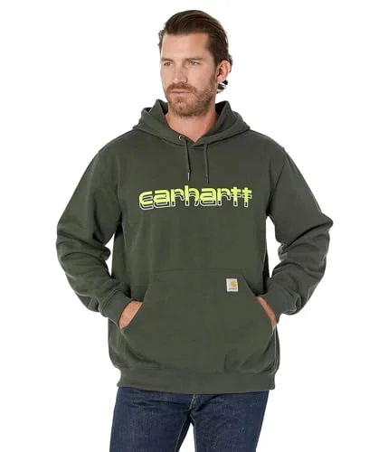 Advanced Customization Carhartt 105679 Men's Rain Defender Loose Fit Midweight Logo Graphic Sweatshirt