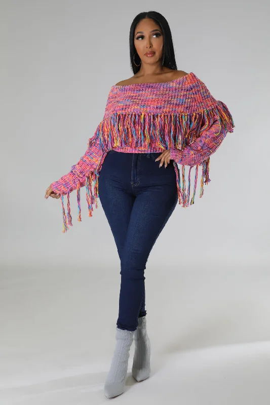 Cute Style Fringe Baby Sweater