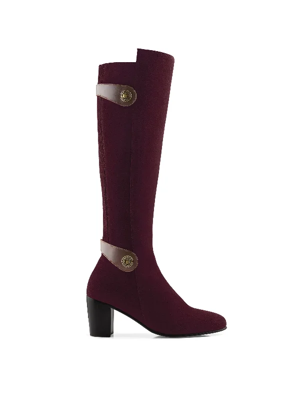 High Street Series Upton - Plum Suede