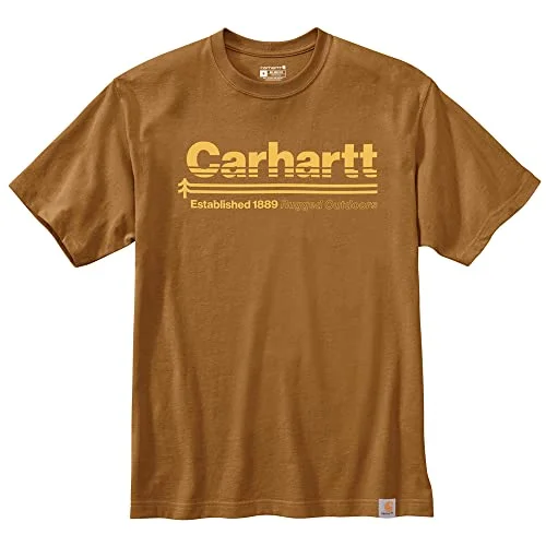 Breezy Style Carhartt 105754 Men's Relaxed Fit Heavyweight Short-Sleeve Outdoors Graphic T-S - X-Large Tall Carhartt Brown X-Large Big Tall Breezy Style Carhartt 105754 Men's Relaxed Fit Heavyweight Short-Sleeve Outdoors Graphic T-S - X-Large Tall Carhartt Brown X-Large Big Tall