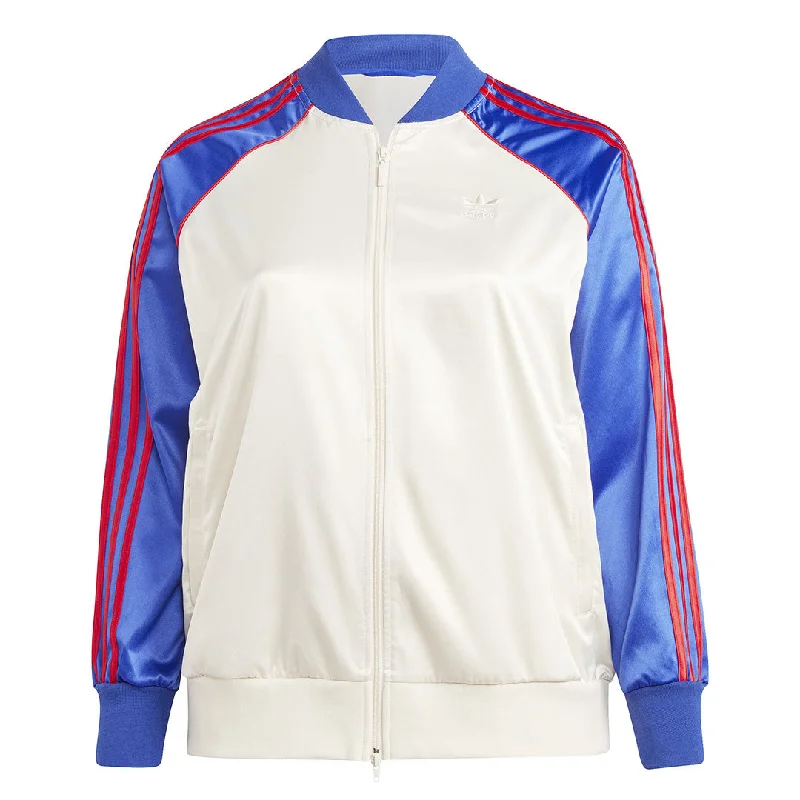 Denim Design adidas - Women's Satin SST Track Jacket (Plus Size) (IC5212)