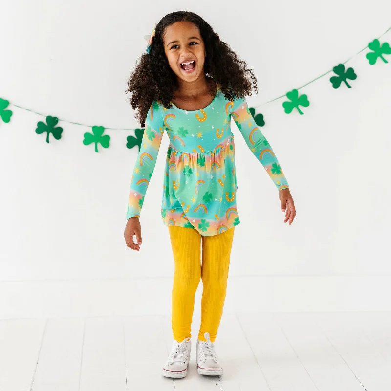 Comfy Dress Clover the Rainbow Top & Tights Set