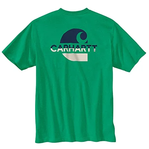 Free Design Carhartt 105710 Men's Loose Fit Heavyweight Short Sleeve C Graphic T-Shirt Free Design Carhartt 105710 Men's Loose Fit Heavyweight Short Sleeve C Graphic T-Shirt
