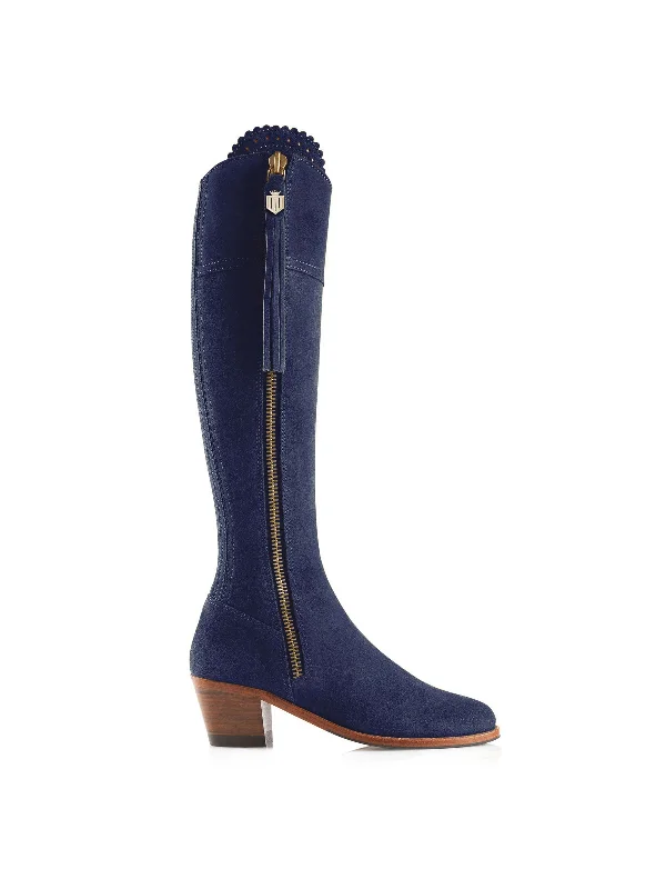 Weekend Style Heeled Regina (Narrow Fit) - Ink Suede