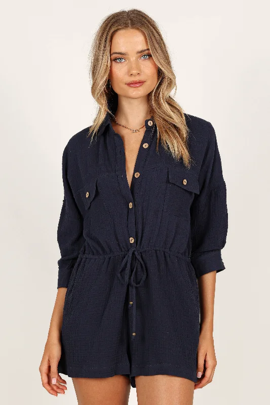 Warm Winter Series Arya Playsuit - Navy