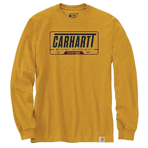Comfortable Fashion Carhartt 105954 Men's Loose Fit Heavyweight Long-Sleeve Outlast Graphic T-Shirt - 2X-Large Regular - Honeycomb Heather Comfortable Fashion Carhartt 105954 Men's Loose Fit Heavyweight Long-Sleeve Outlast Graphic T-Shirt - 2X-Large Regular - Honeycomb Heather