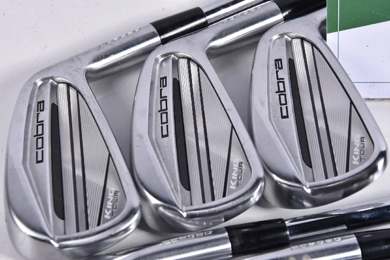 Comfortable Design Cobra King Tour 2023 Irons / 4-PW / Stiff Flex KBS $-Taper 120 Steel Shafts Comfortable Design Cobra King Tour 2023 Irons / 4-PW / Stiff Flex KBS $-Taper 120 Steel Shafts