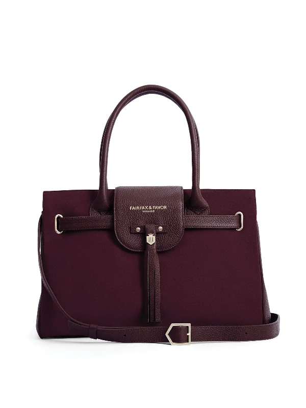 Fashionable Comfort Windsor Handbag - Plum