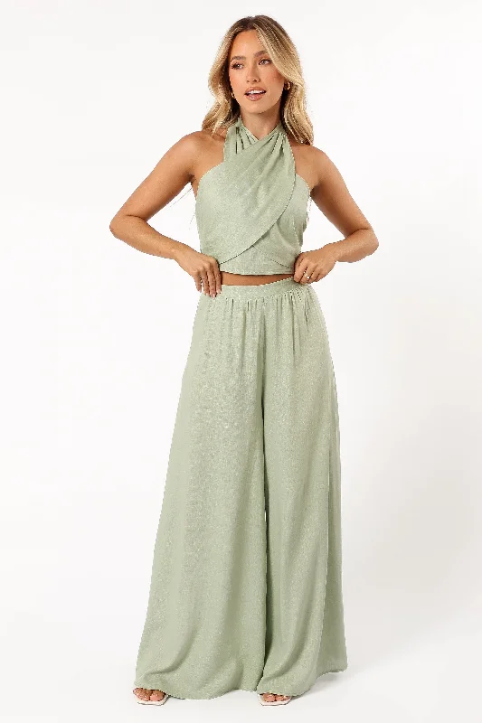 Celebrity Must-have Mary Pant Set - Green