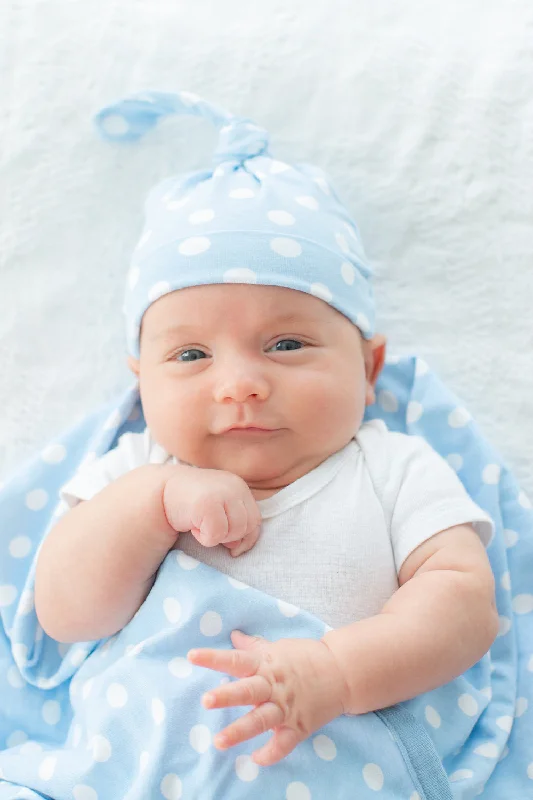 Easy Style Nicole Swaddle Blanket & Newborn Hat Set