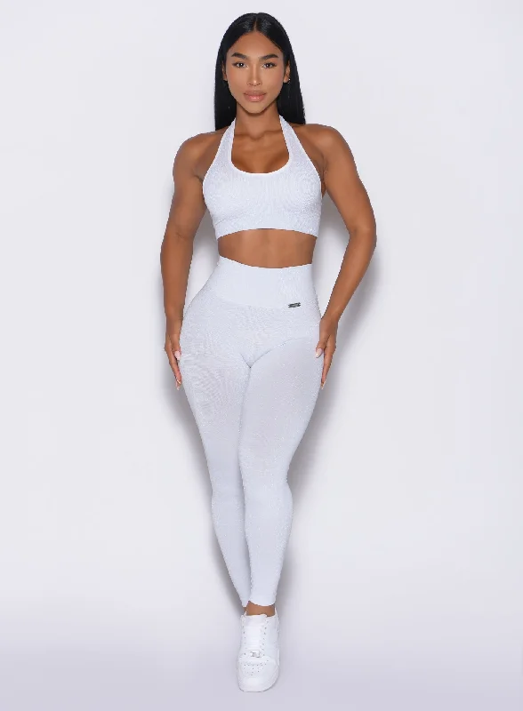 Avant-garde Design Shimmer V Back Leggings