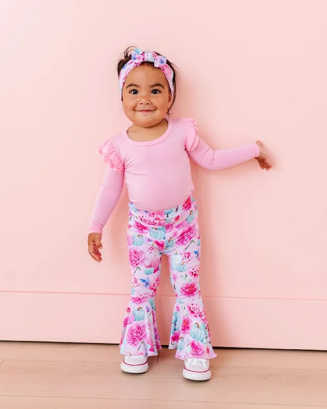 Sporty Elegance Pretty Little Pumpkin Top & Bell Bottoms Set