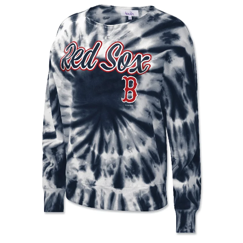 Fashionable Inner Wear Ladies MVP Tie Dye Crew - Navy
