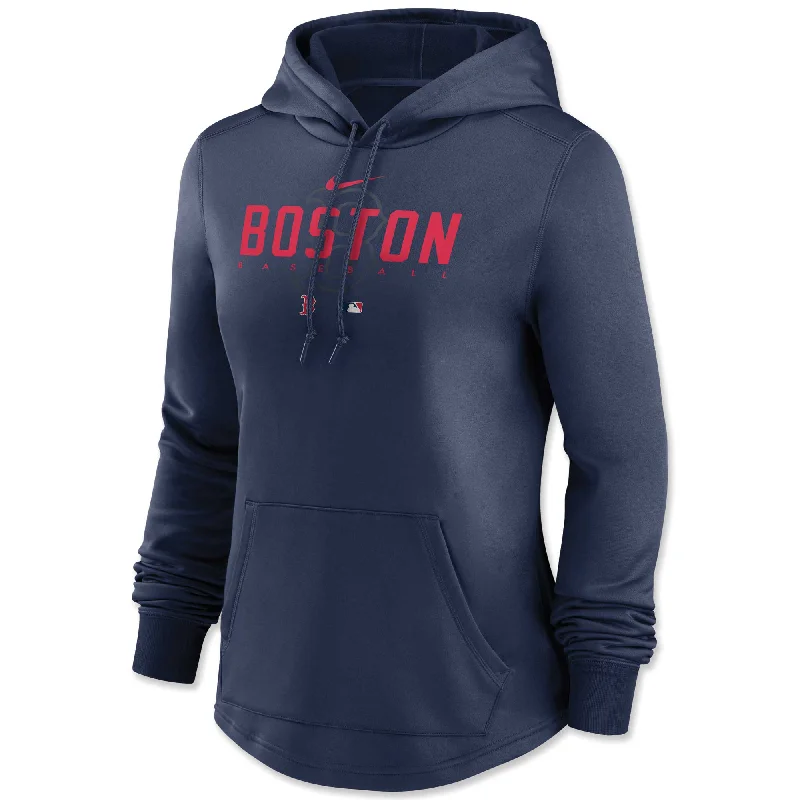 Fashion Design Ladies Nike Therma Hood - Navy