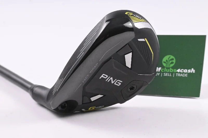 Elegant Temperament Left Hand Ping G430 #4 Hybrid / 22 Degree / Stiff Flex Ping Alta CB Black 70 Elegant Temperament Left Hand Ping G430 #4 Hybrid / 22 Degree / Stiff Flex Ping Alta CB Black 70