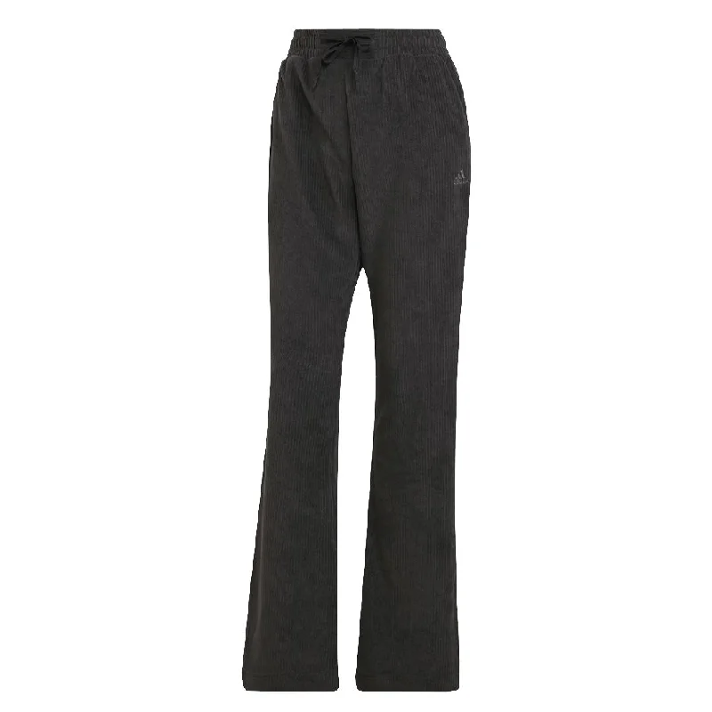 Comfortable Series adidas - Women's Hyperglam Rib Velour Flared Leg Pant (IB3616)