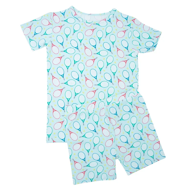 Elegant And Lazy 2 Piece Unisex Tennis Short Pajamas