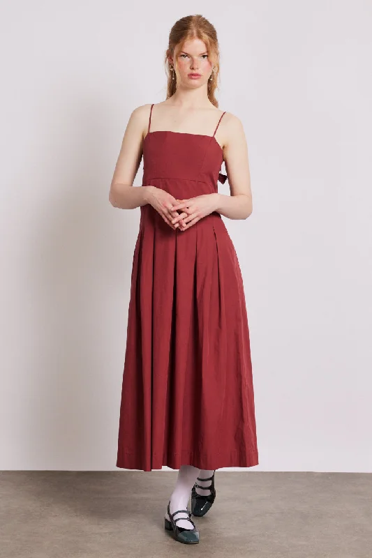 iris bow midi dress