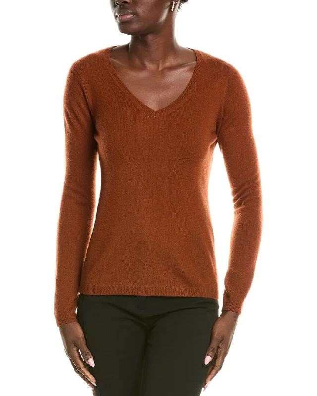 All-Day Wear sofiacashmere Modern V-Neck Cashmere Sweater