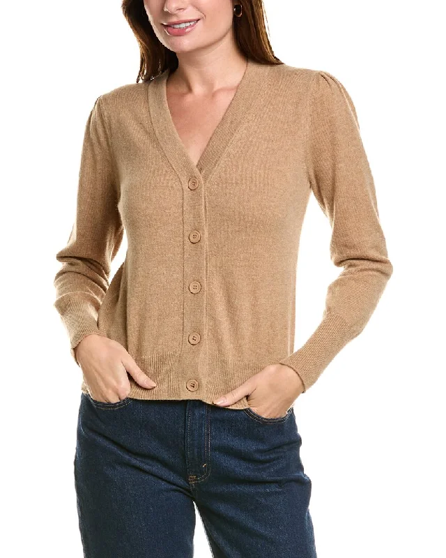 Exquisite Tailoring Forte Cashmere Buttoned Short Cashmere Cardigan