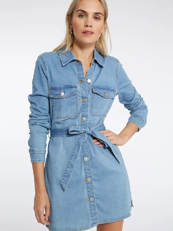 Light Layers The Denim Shirt Dress