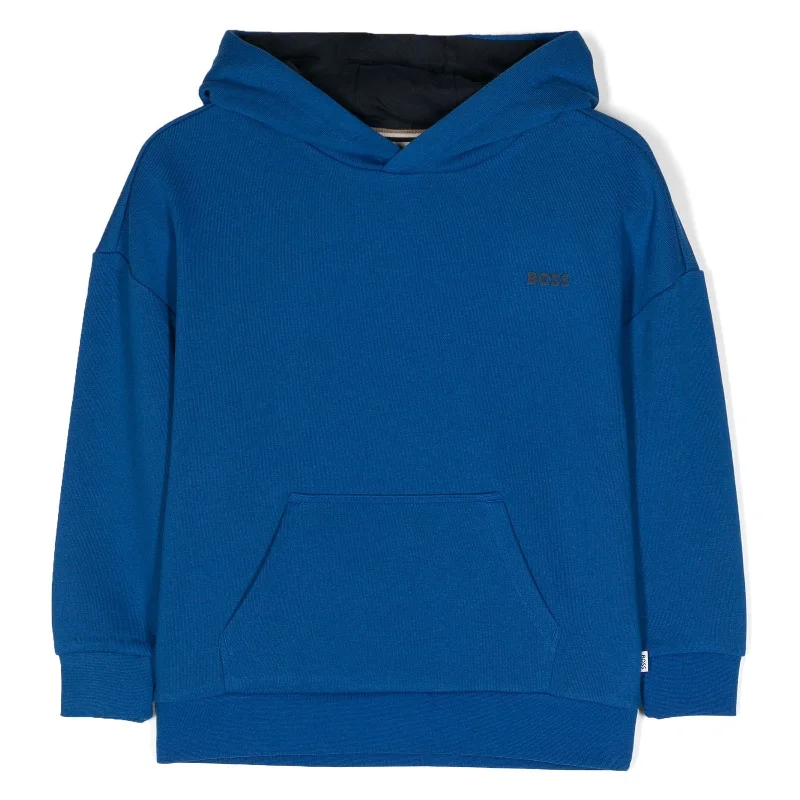 Cozy Fit Blue Logo Hoodie