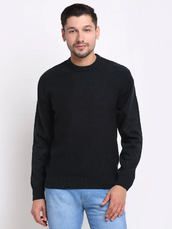 Elegant Style Men Grey Pullover Sweater