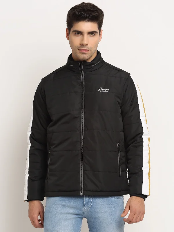 Exquisite Details Black Men's Jacket