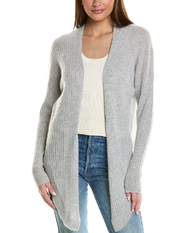 Soft Textures Autumn Cashmere Rib Cashmere Cardigan
