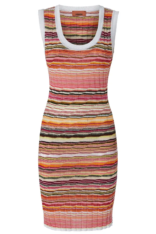 Sports Cool Sleeveless Scoop Neck Short Dress