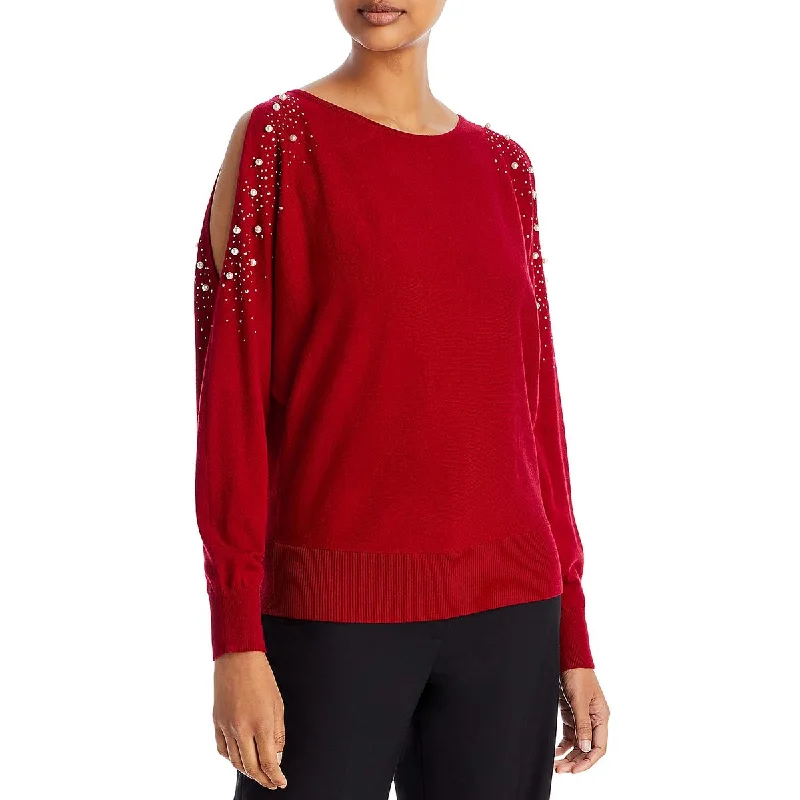 Smart Casuals Womens Rhinestones Viscose Pullover Sweater
