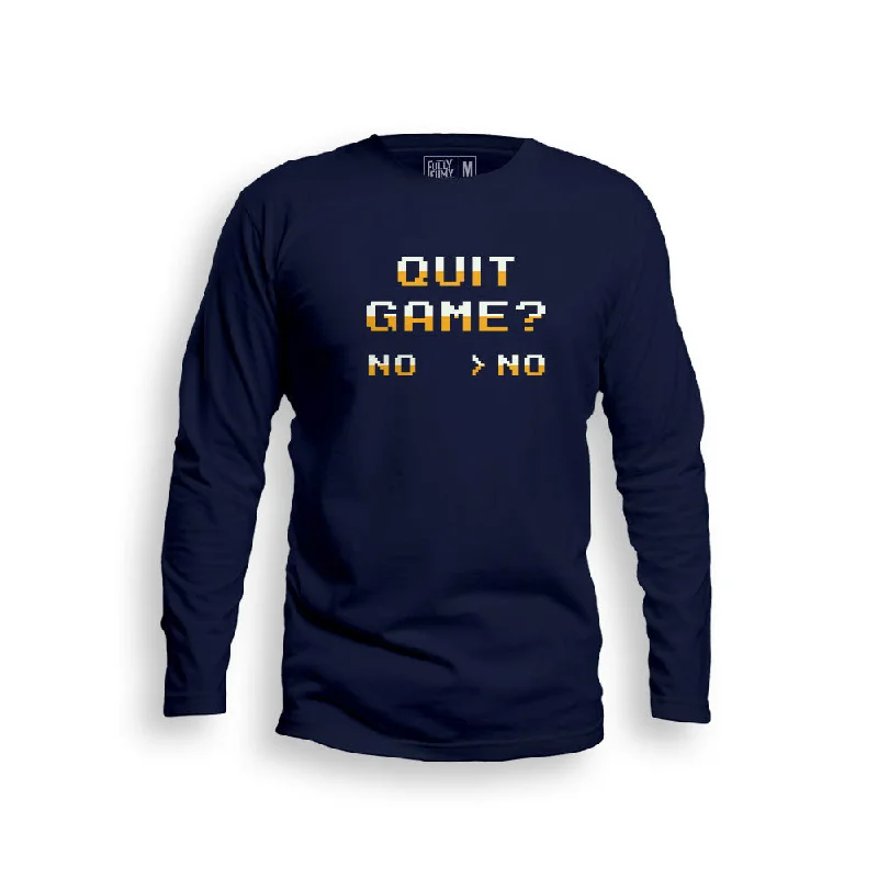 Lazy Home Quit Game Full Sleeve T-Shirt