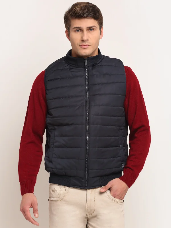 Simple Elegance Men's Navy Jacket